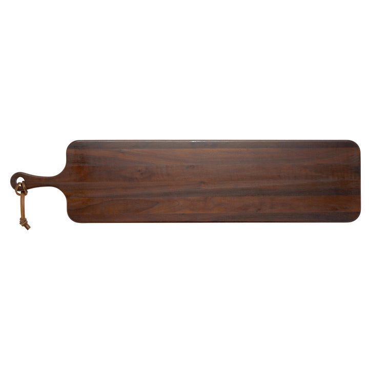 Edmund Walnut Wood Long Narrow Wood Serving Board (42x10)