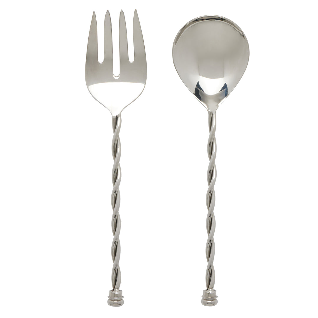 Ellis Polished Silver 2-Piece Serving Set