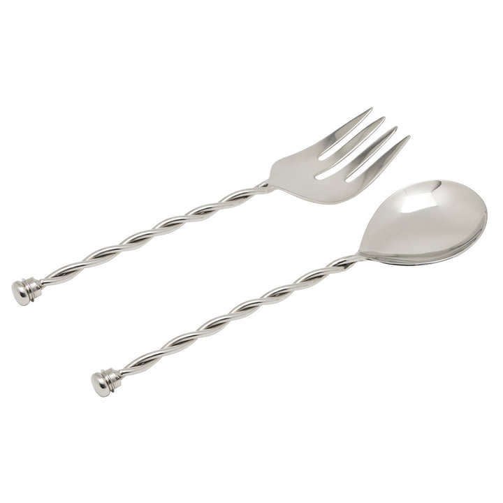 Ellis Polished Silver 2-Piece Serving Set