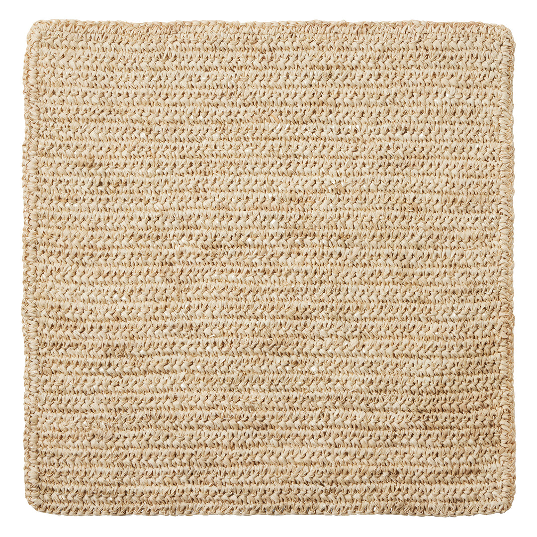 Emmy Natural Crochet Placemats Set Of 4 (Square)