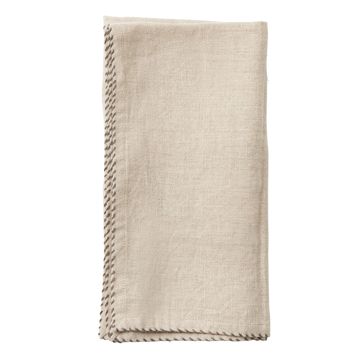 Evelyn Natural Linen Napkin Set/4