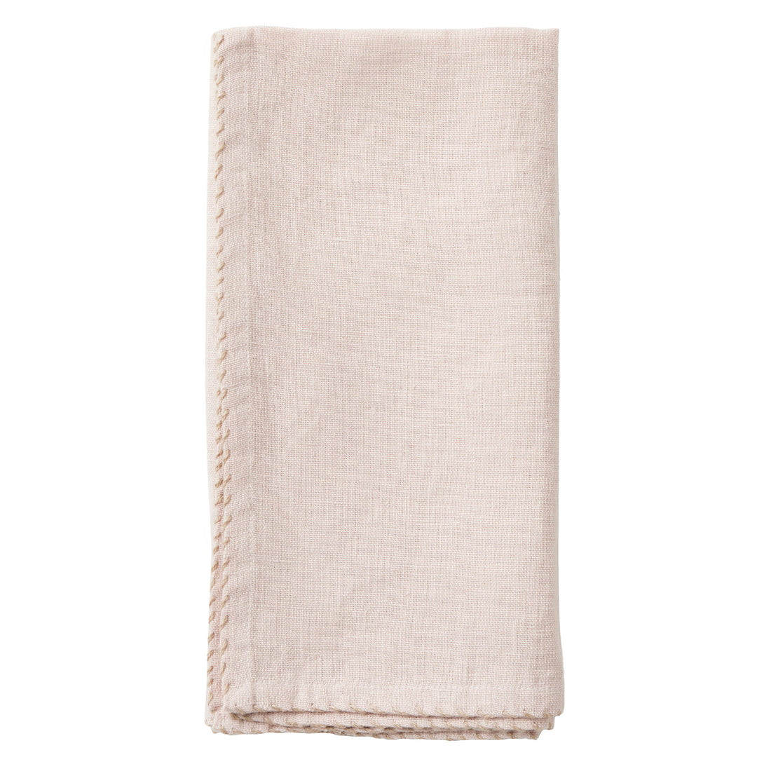 Evelyn Soft Pink Linen Napkin Set/4