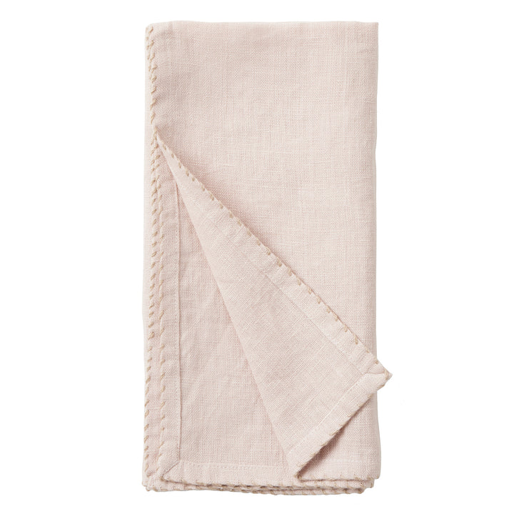 Evelyn Soft Pink Linen Napkin Set/4