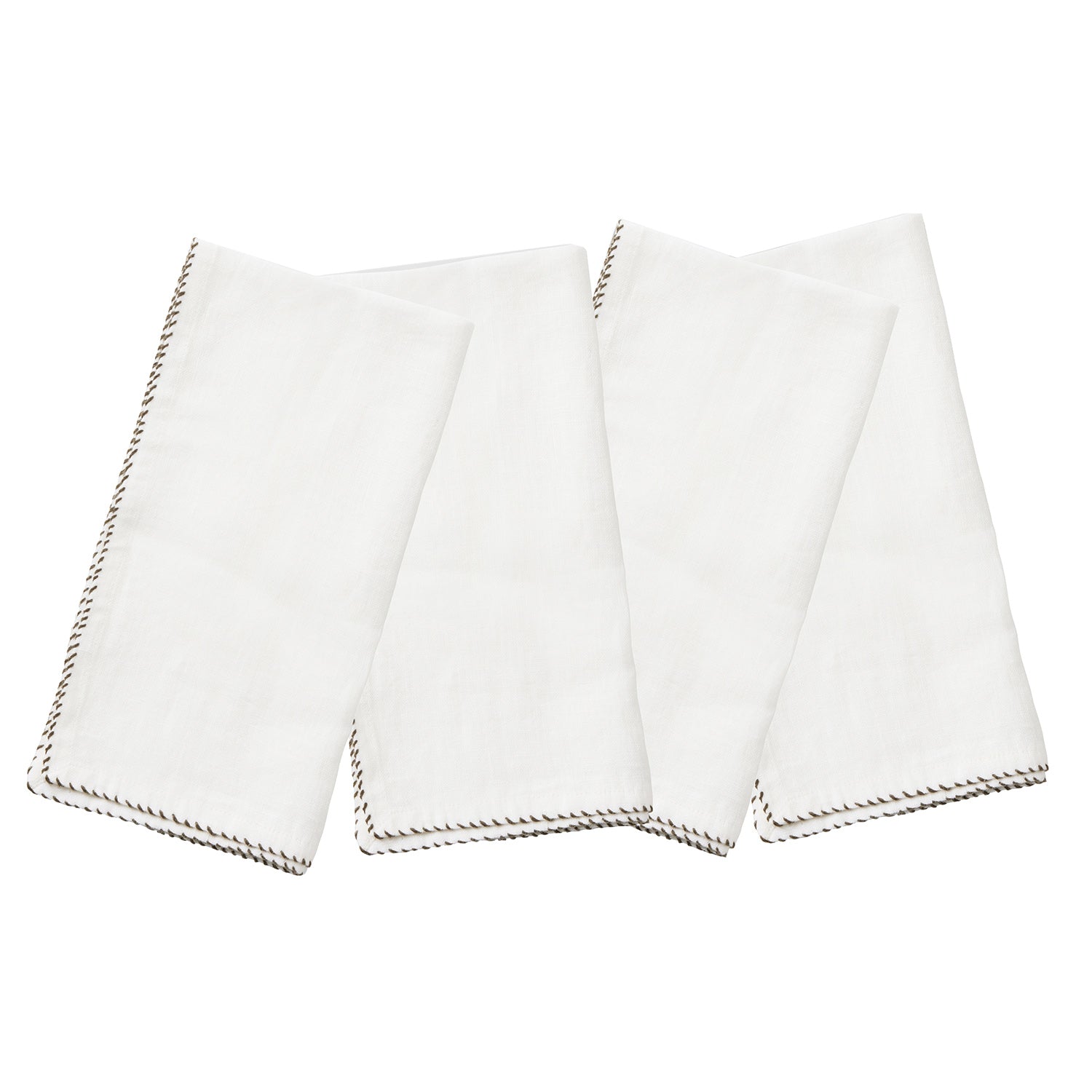 Evelyn Natural Linen Napkin Set - Thumbnail 2