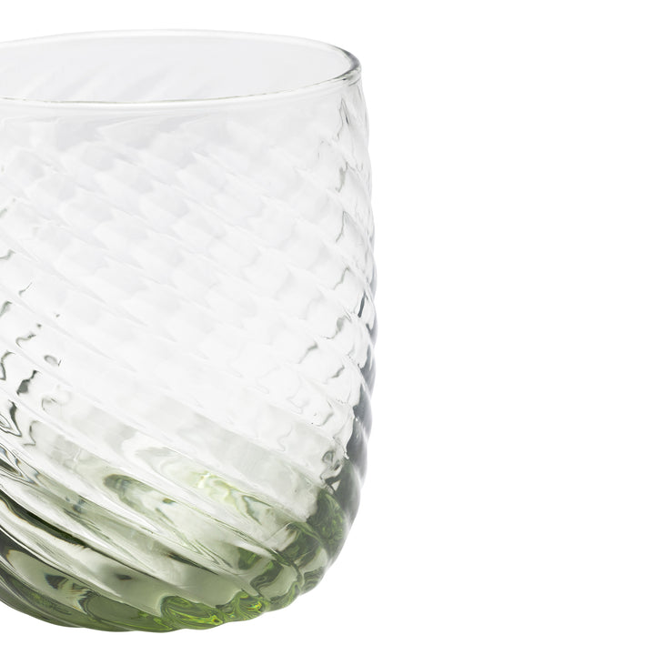 Florence Olive Green Hand Blown Tumbler Glasses Set/6