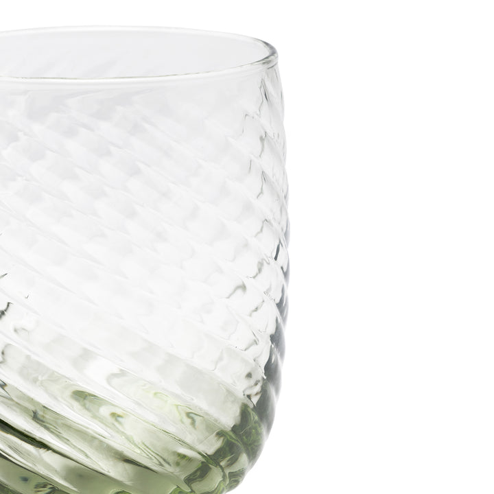 Florence Olive Green Hand Blown Tumbler Glasses Set/6