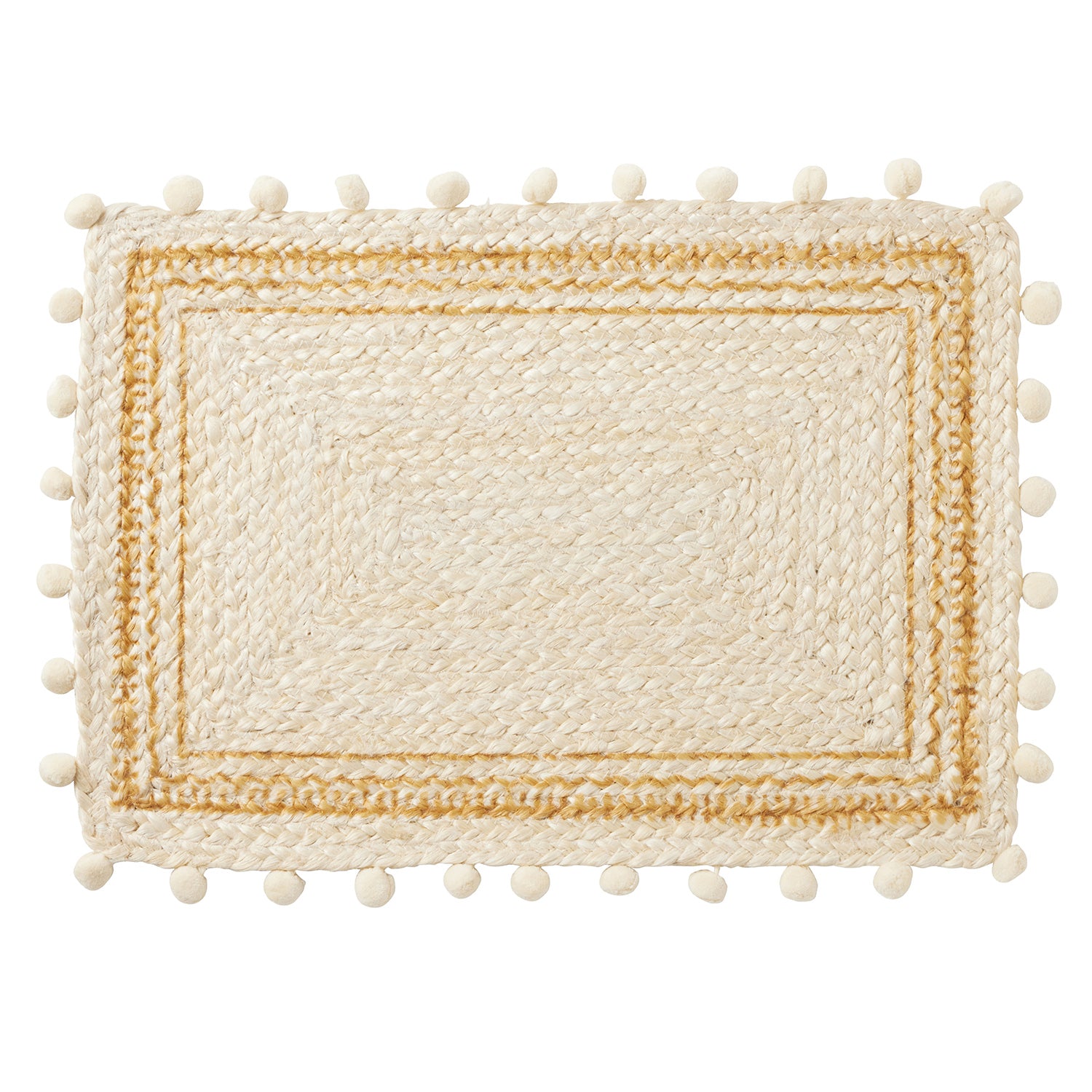 Giada White/Natural Jute Placemats