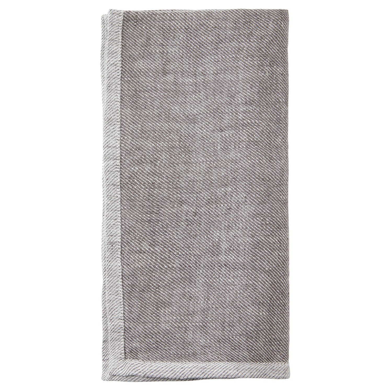 Gianna Gray/White Linen Napkin Set