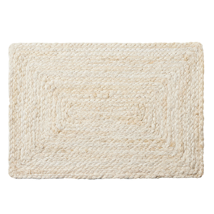 Grant Ivory Jute Placemats Set Of 4 (Rectangle)