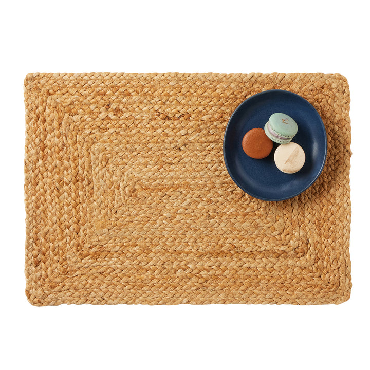 Grant Natural Jute Placemats Set Of 4 (Rectangle)