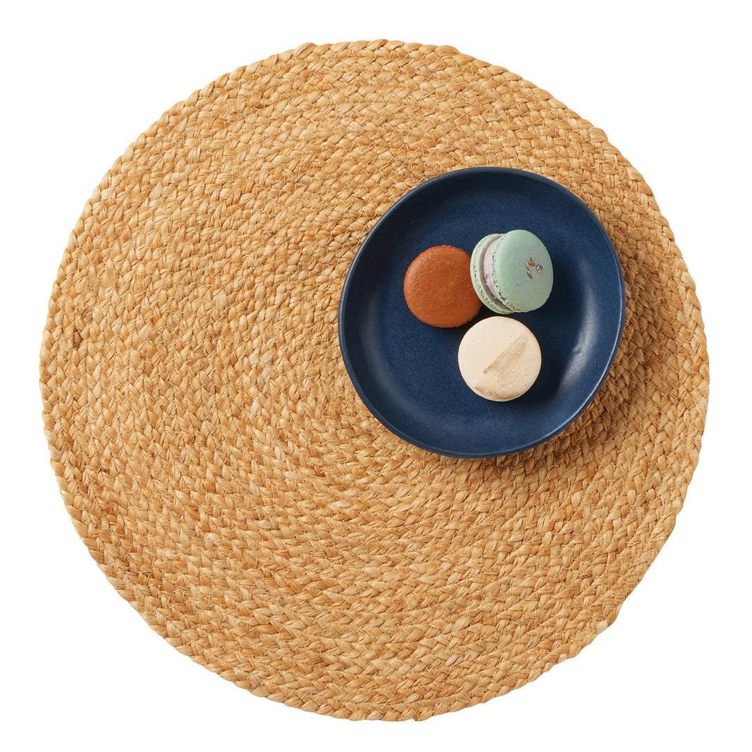 Grant Natural Jute Placemats Set Of 4 (Round)