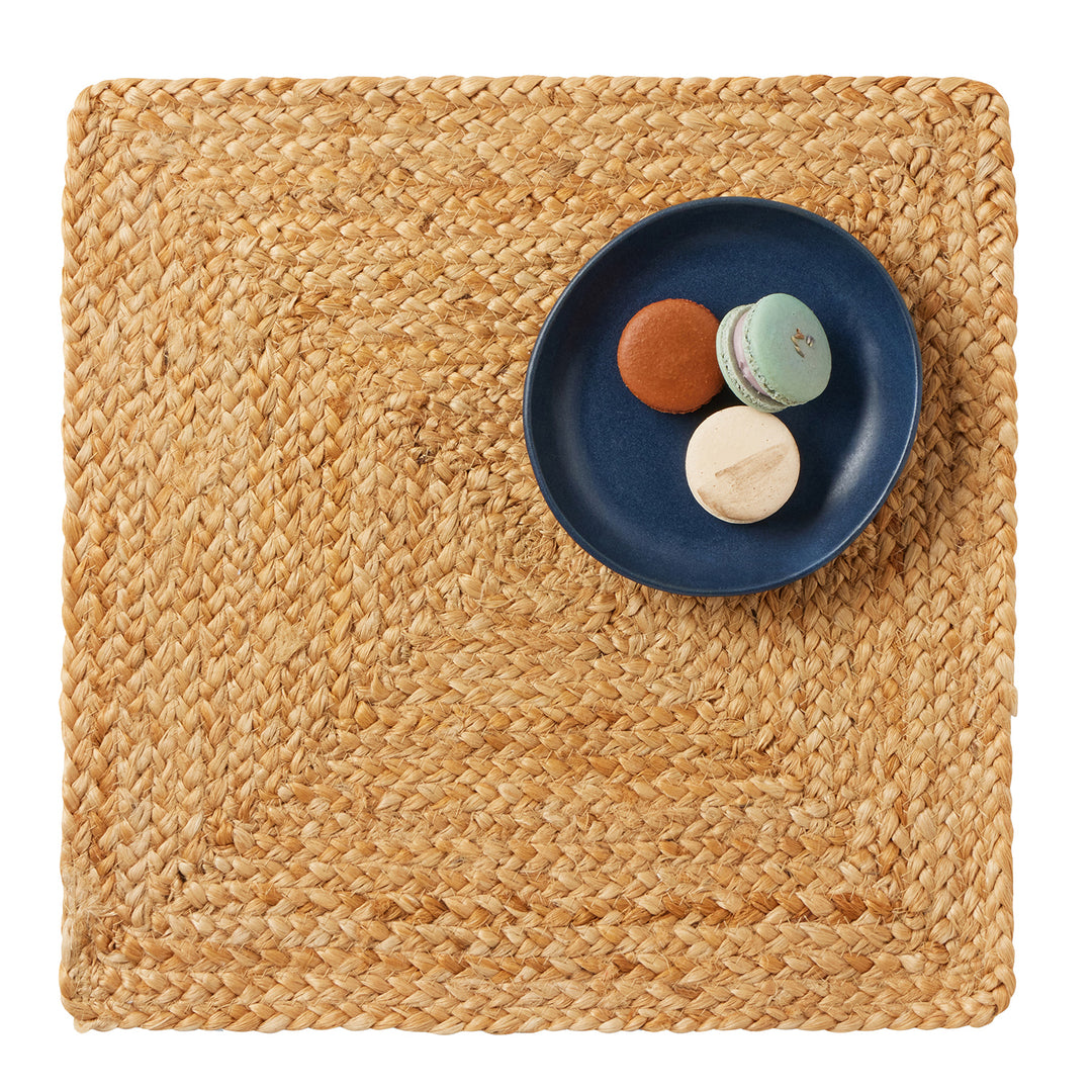 Grant Natural Jute Placemats Set Of 4 (Square)