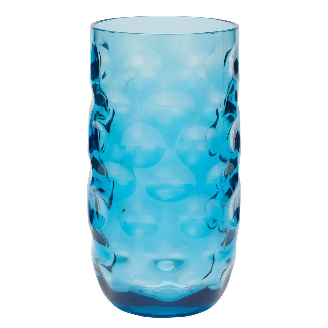 Halsey Blue Acrylic Highball Glasses Set/6