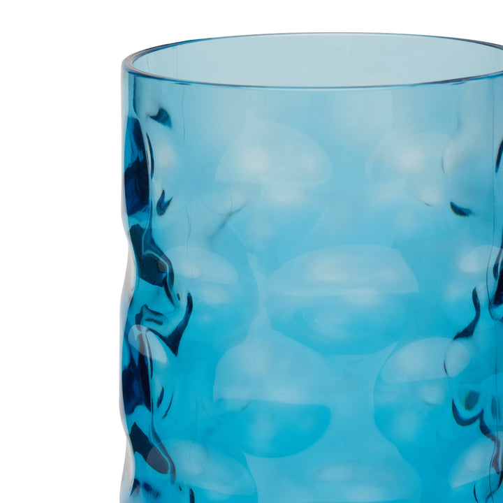 Halsey Blue Acrylic Highball Glasses Set/6
