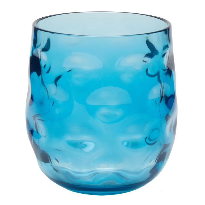 Halsey Blue Acrylic Tumbler Glasses Set/6
