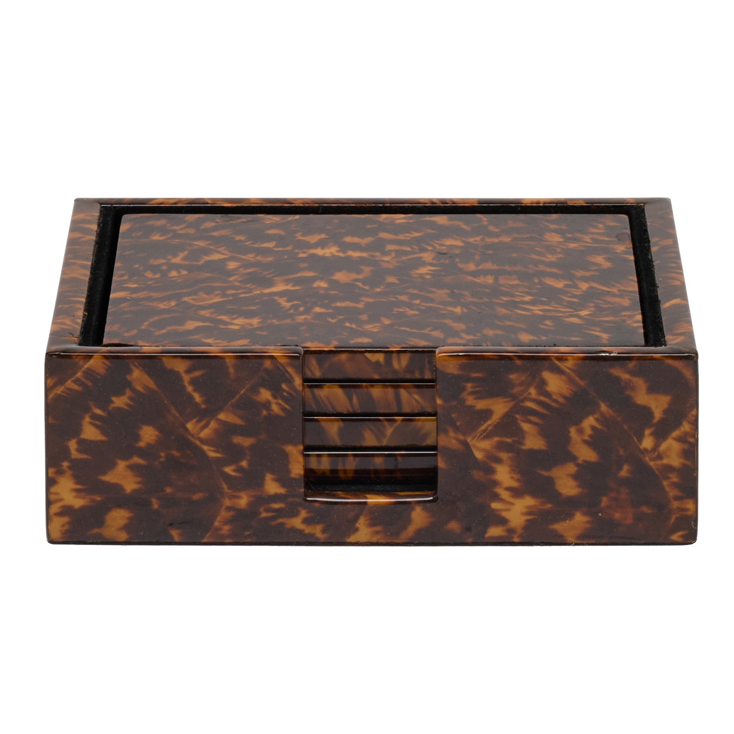 Hartley Faux Tortoise High Gloss Coasters - Thumbnail 2