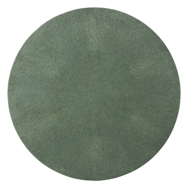 Henry Faux Shagreen Juniper Placemats Set Of 2 (Round)