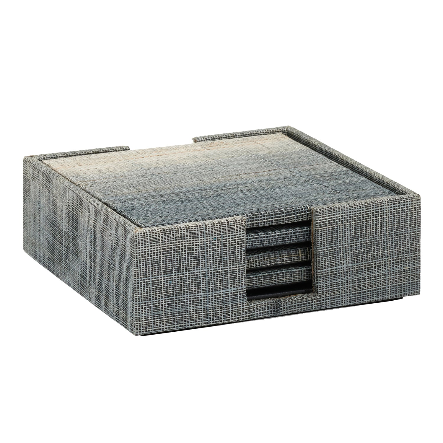 Hudson Charcoal Abaca Coasters