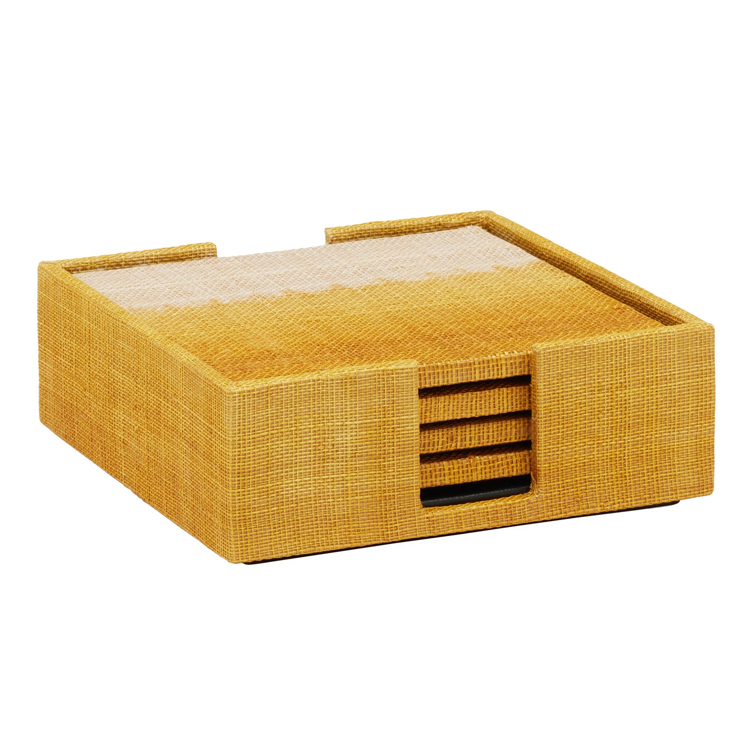 Hudson Mustard Abaca Coasters - Thumbnail 2