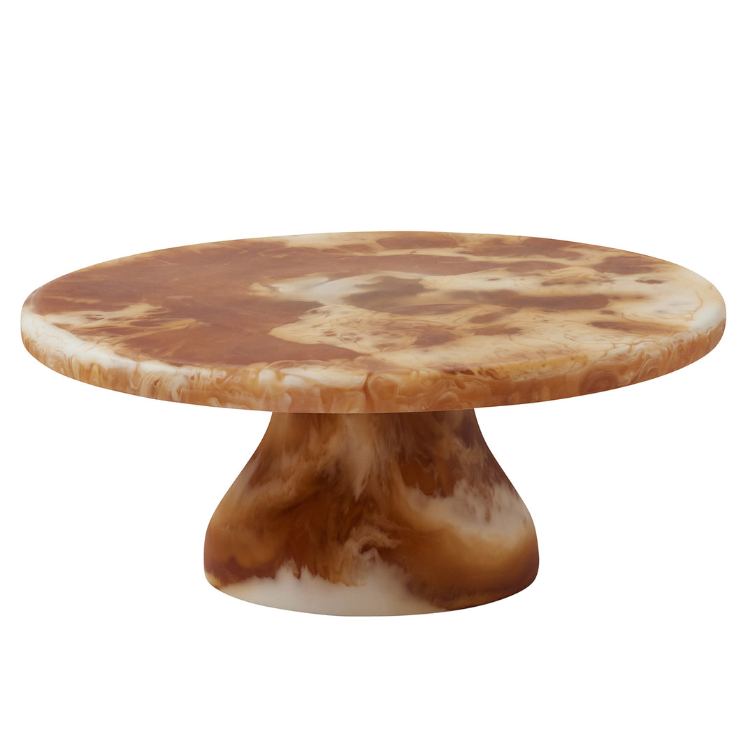 Hugo Amber Swirled Resin Cake Stand