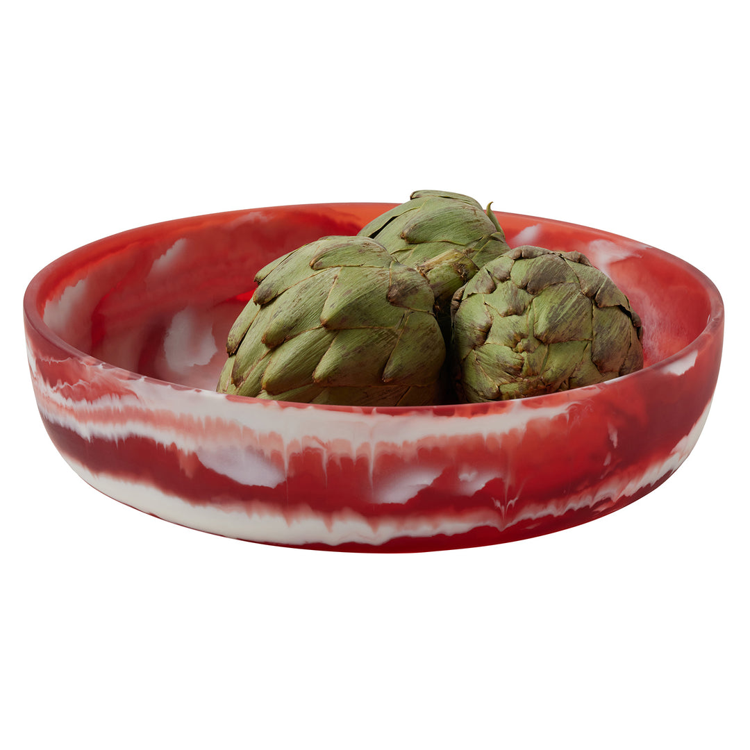 Hugo Berry Swirled Resin Large Serving Bowl