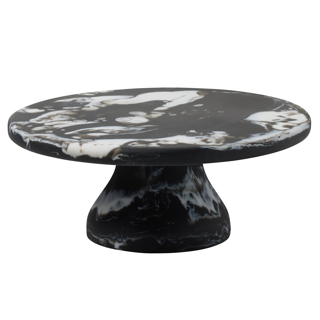 Hugo Black Swirled Resin Cake Stand