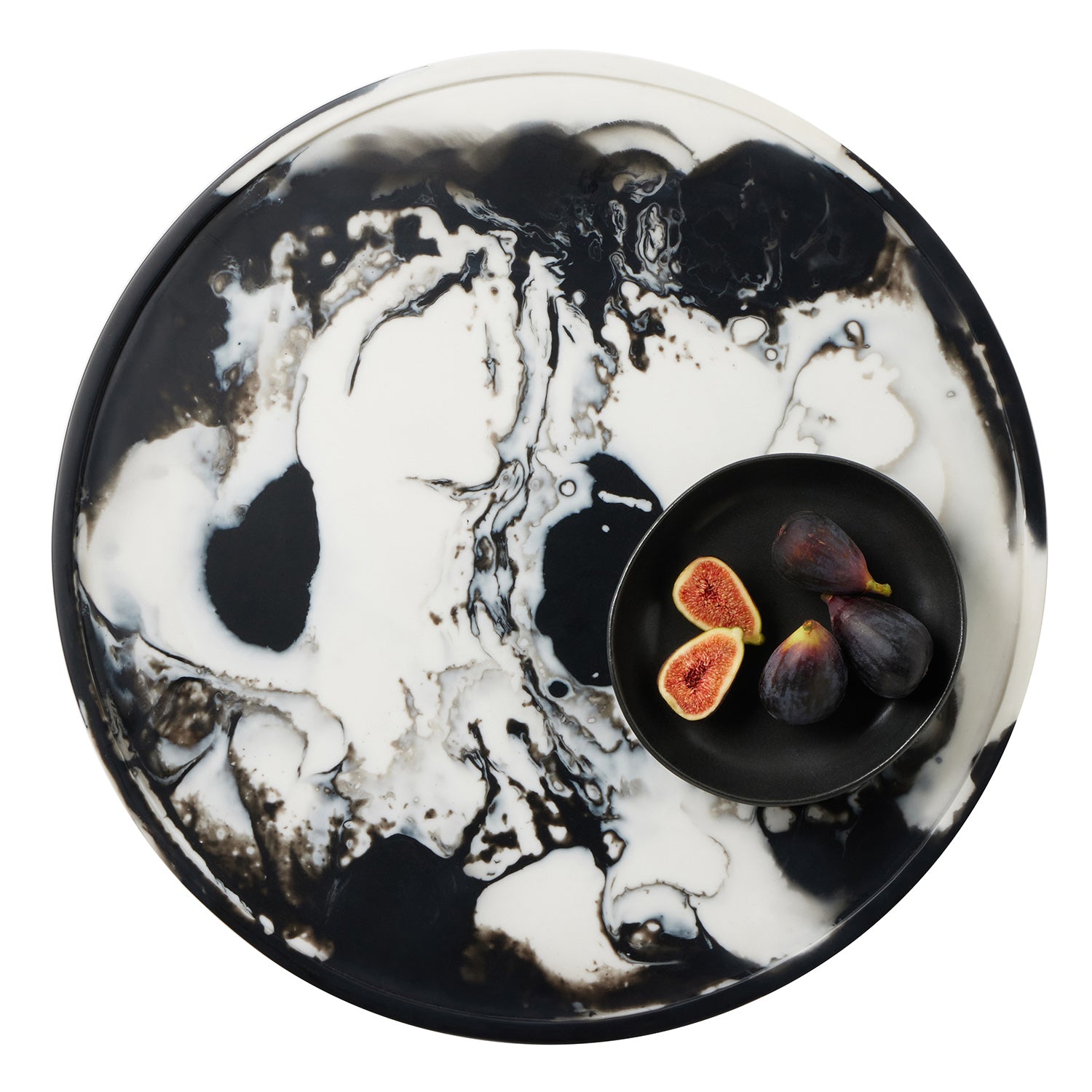 Hugo Black Swirled Lazy Susan - Thumbnail 4