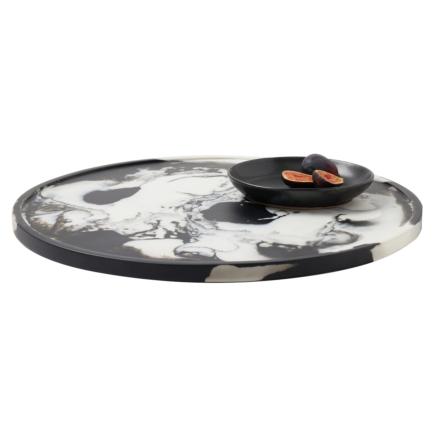 Hugo Black Swirled Lazy Susan