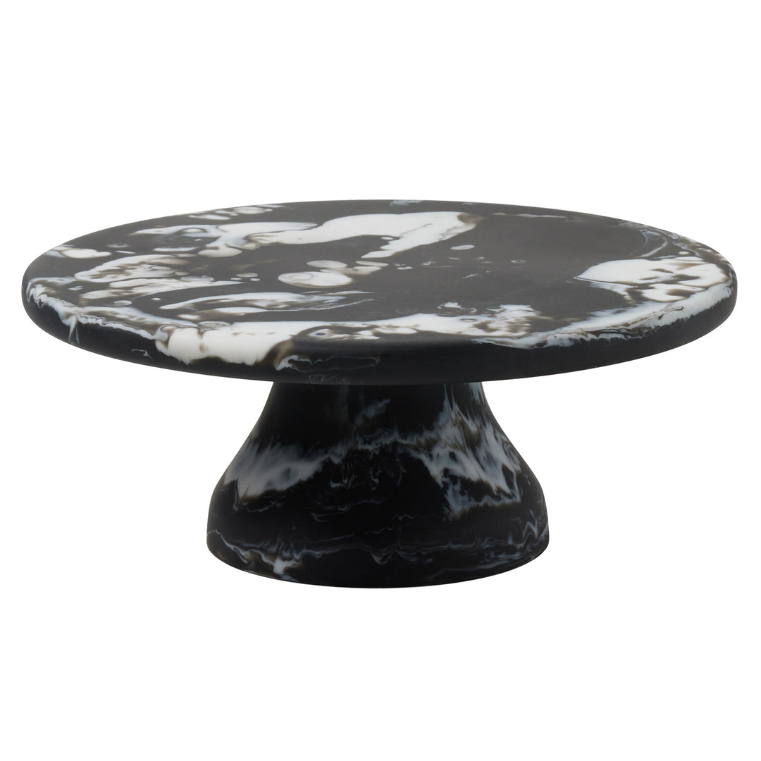 Hugo Black Swirled Resin Cake Stand