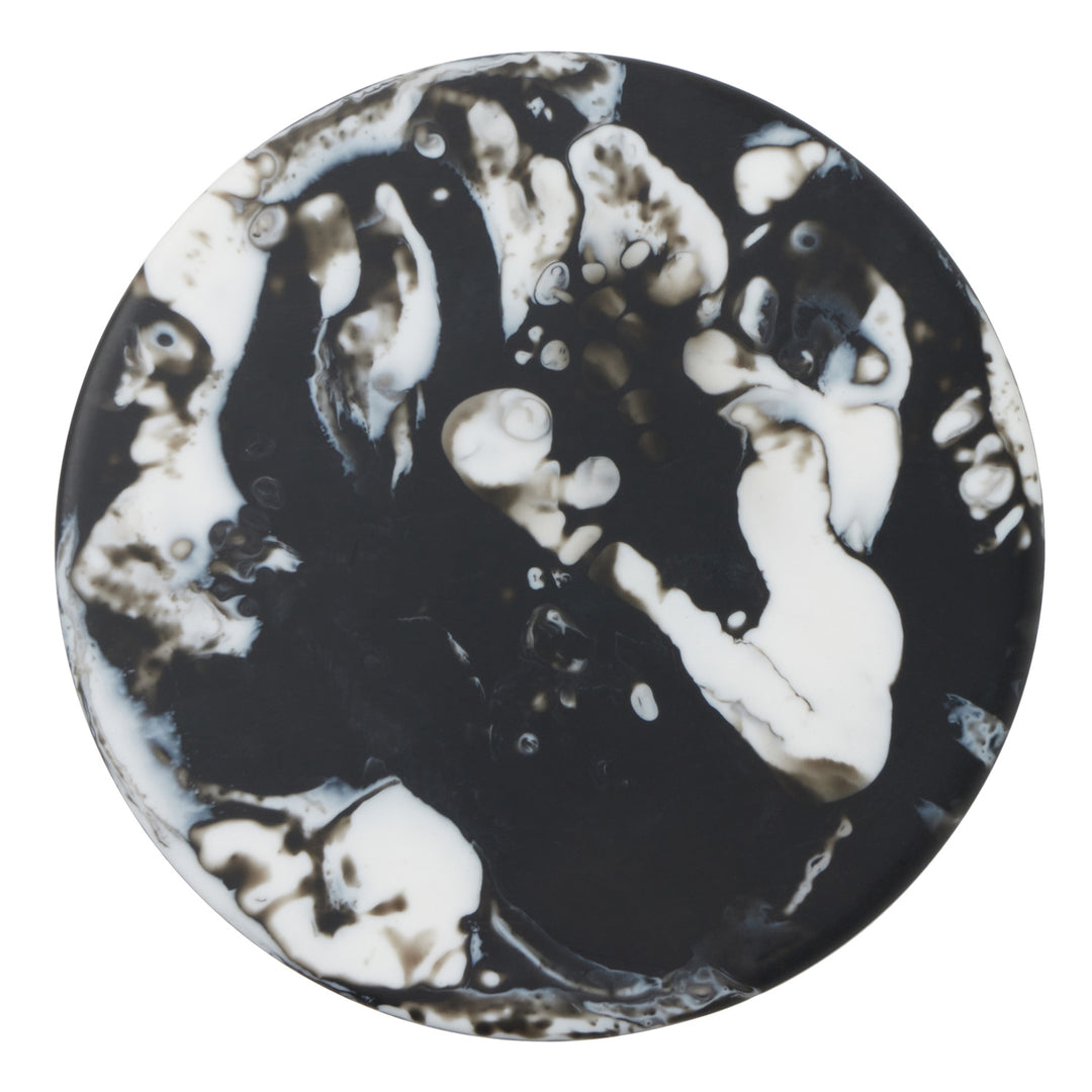 Hugo Black Swirled Resin Cake Stand