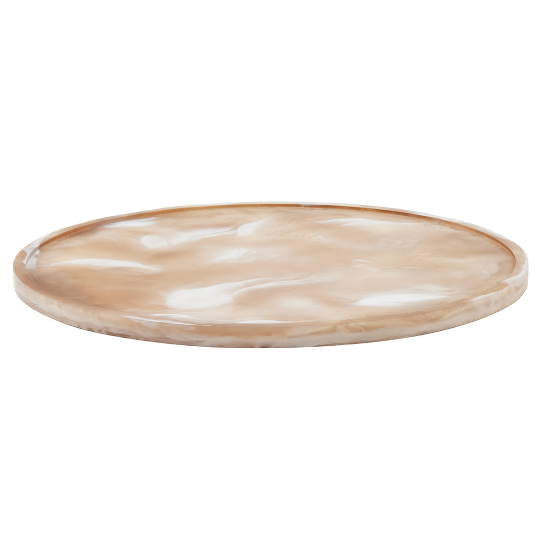 Hugo Brown Swirled Lazy Susan 24"D