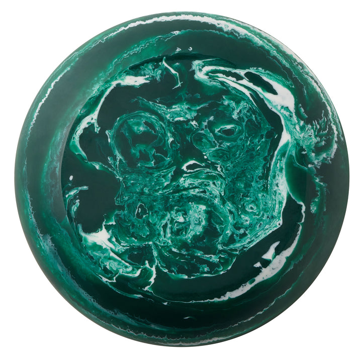 Hugo Dark Green Swirled Resin Chip And Dip Bowl