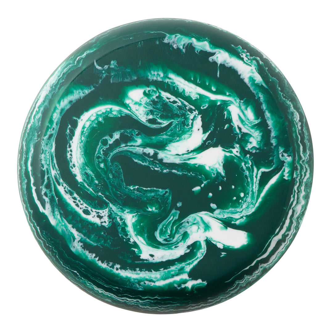 Hugo Dark Green Swirled Large Serving Bowl