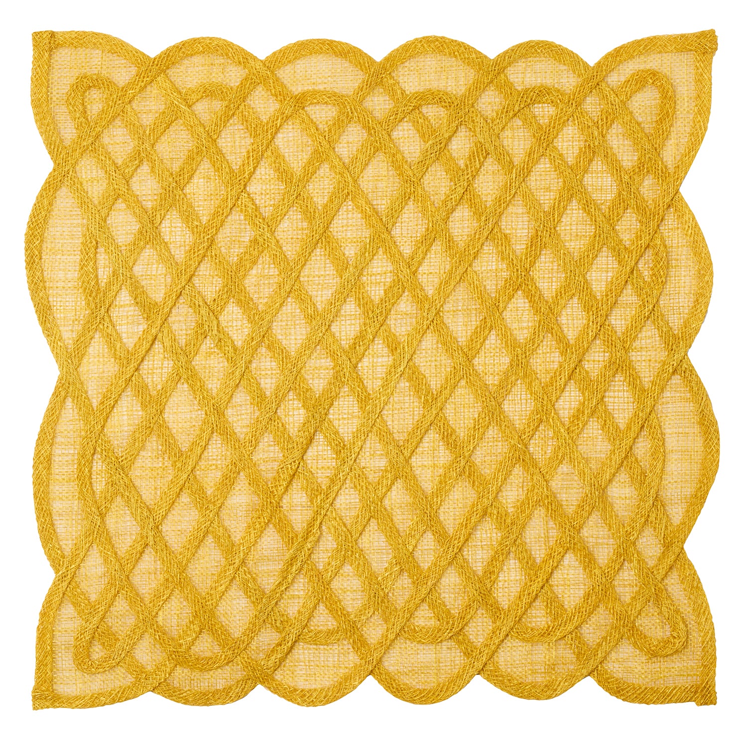Ines Lemon Abaca Square Placemats
