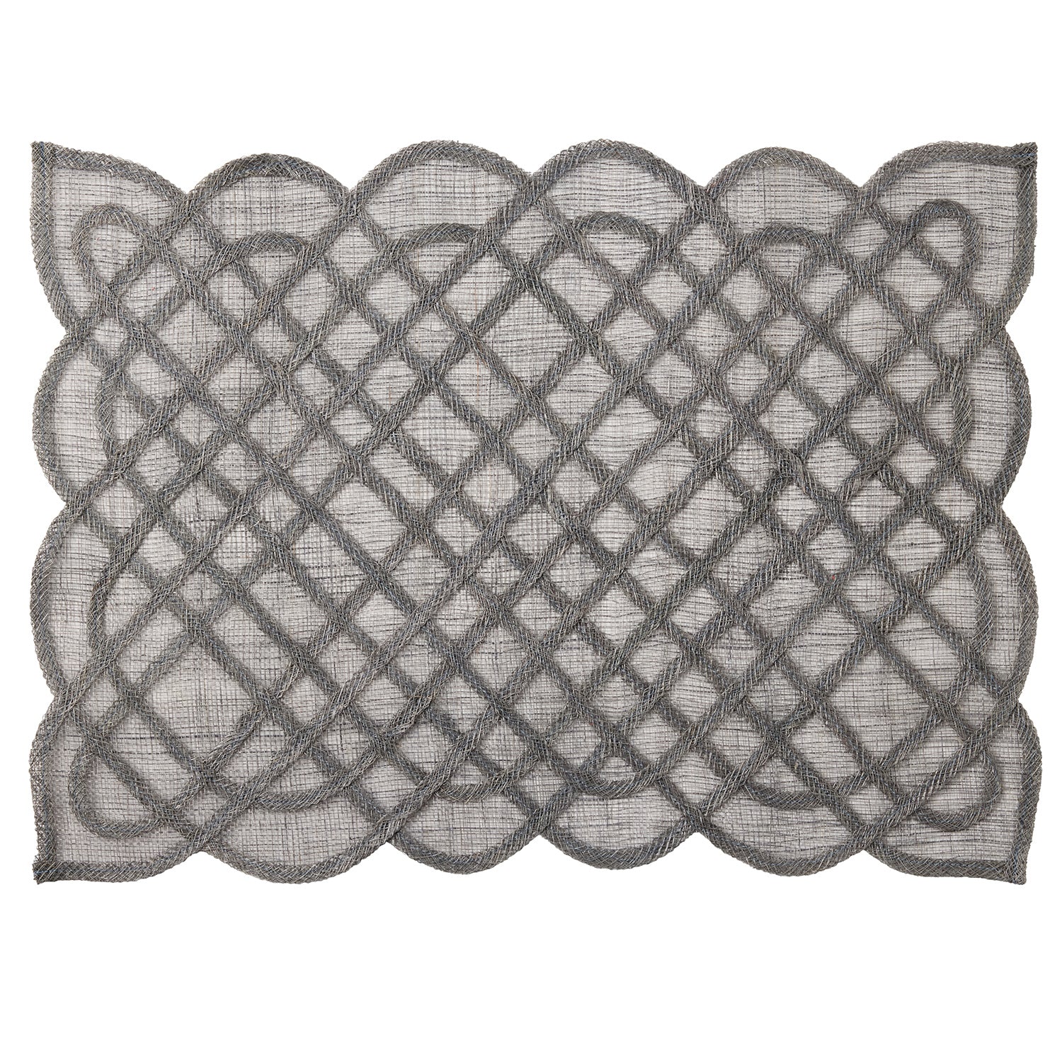 Ines Titanium Abaca Rectangle Placemats - Thumbnail 2