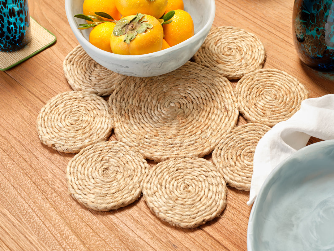 Marisol Natural Jute Placemats Set Of 4