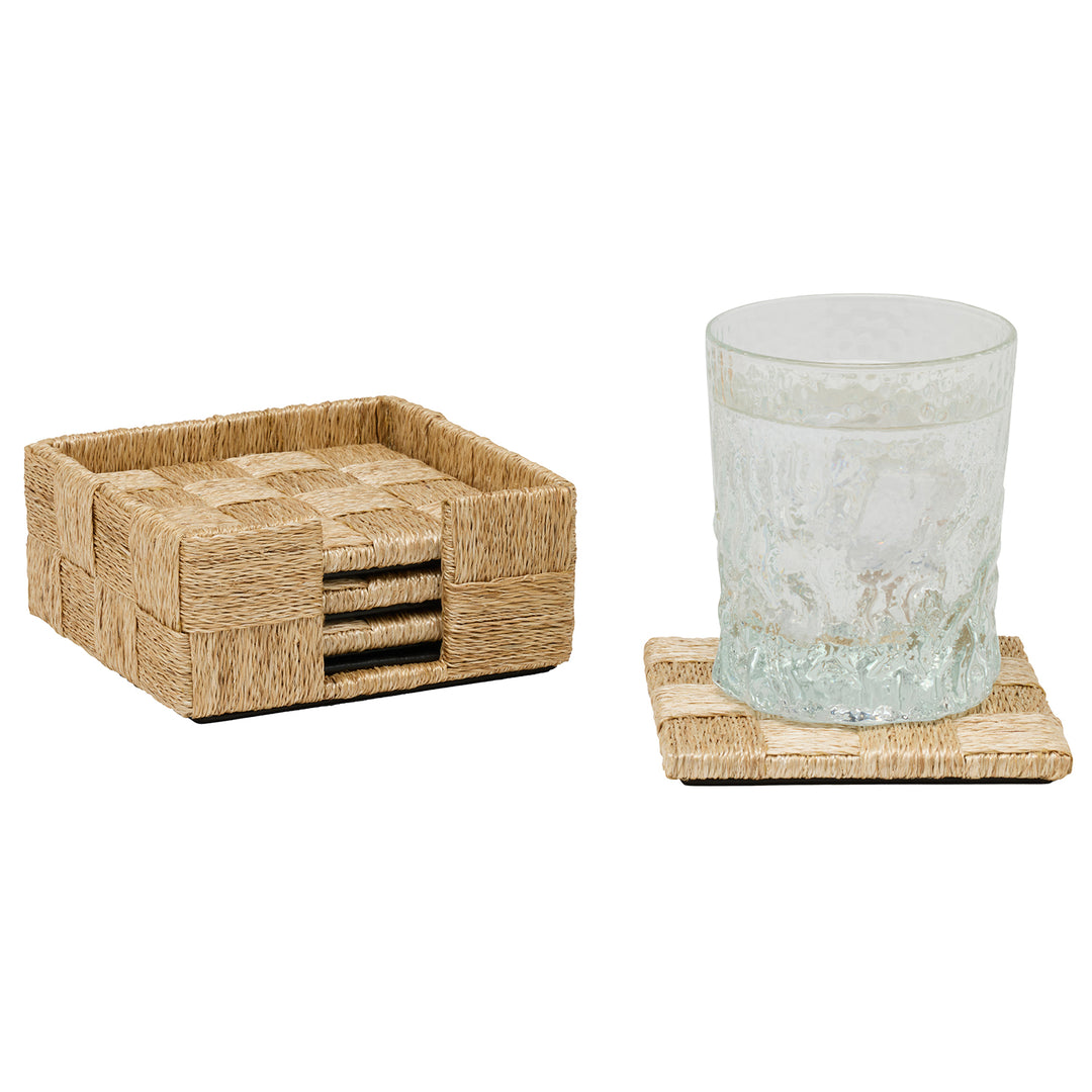 Jasby Natural Woven Coasters Set/6