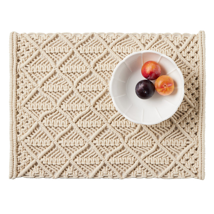 Juno Natural Rectangular Placemat Set Of 4