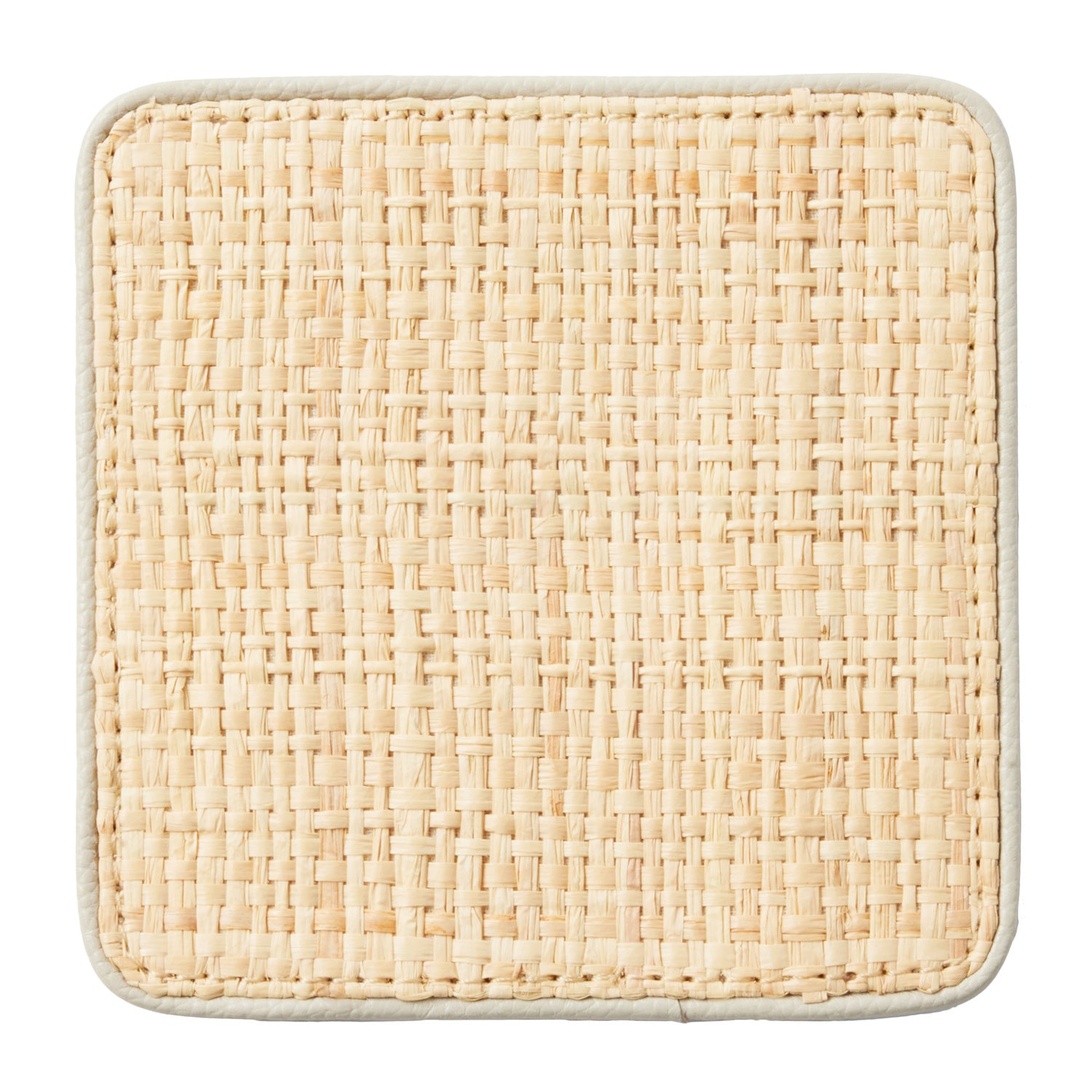 Kenneth Natural/Light Gray Coasters w/ Strap Set Of 6 - Thumbnail 4