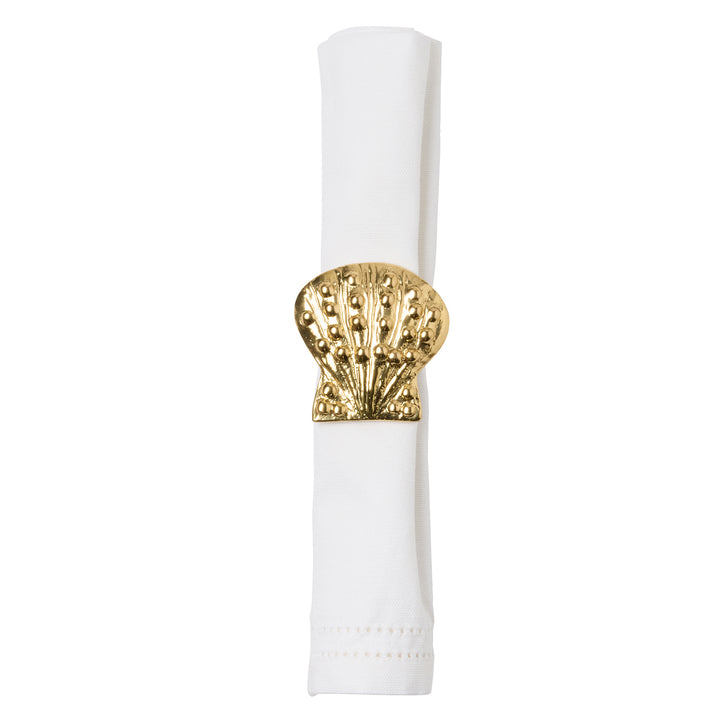 Lana Polished Gold Napkin Rings (Set of 4)