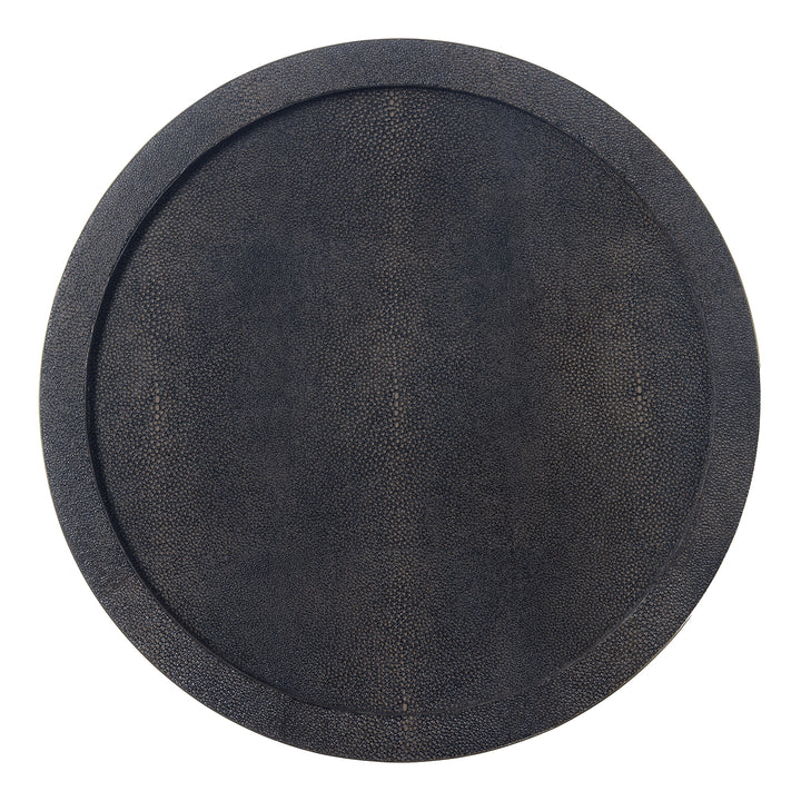 Langston Dark Mushroom/Gold Tray
