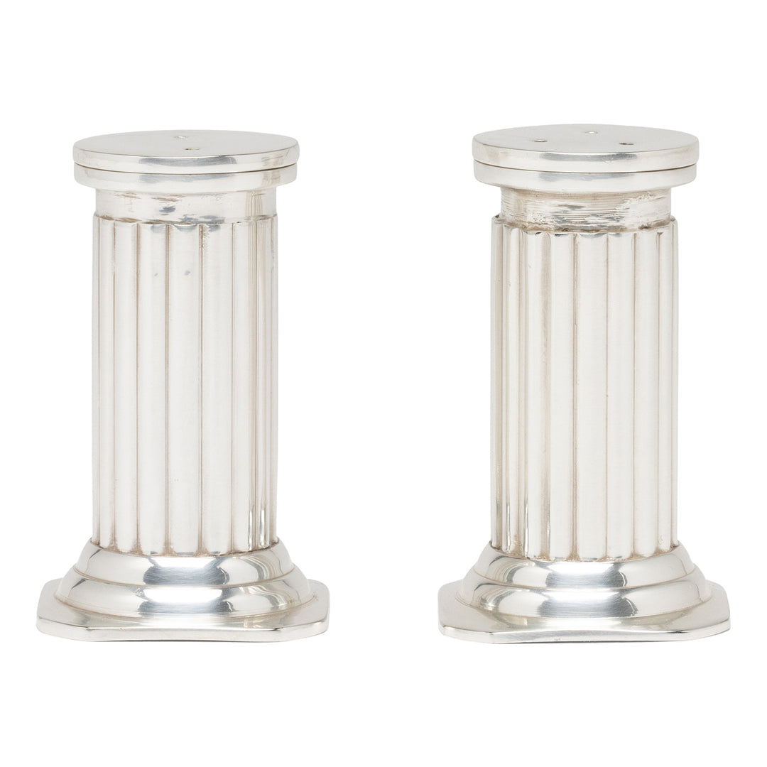 Lazarus Polished Silver Salt And Pepper Shakers