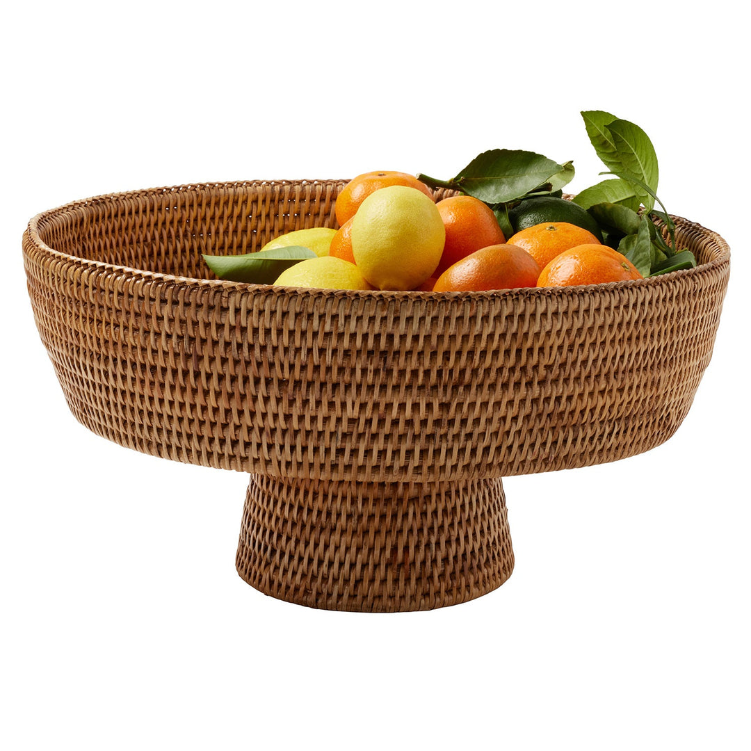 Londyn Natural Rattan X-Large Footed Serving Bowl