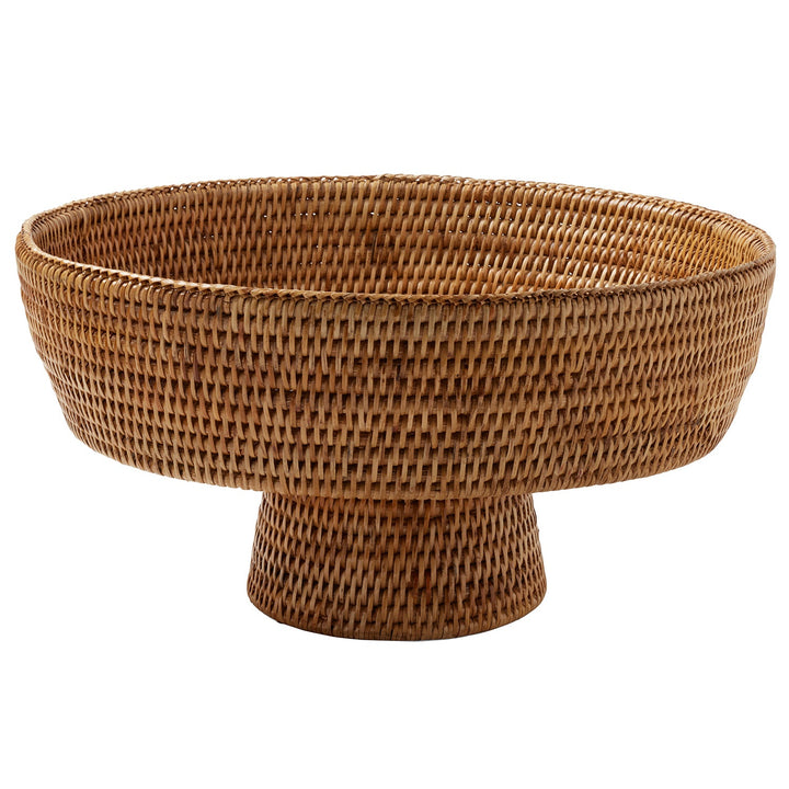 Londyn Natural Rattan X-Large Footed Serving Bowl