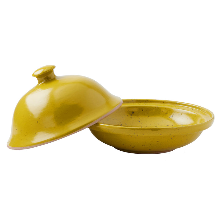 Marcus Chartreuse Salt Glaze Cloche Medium Serving Platter