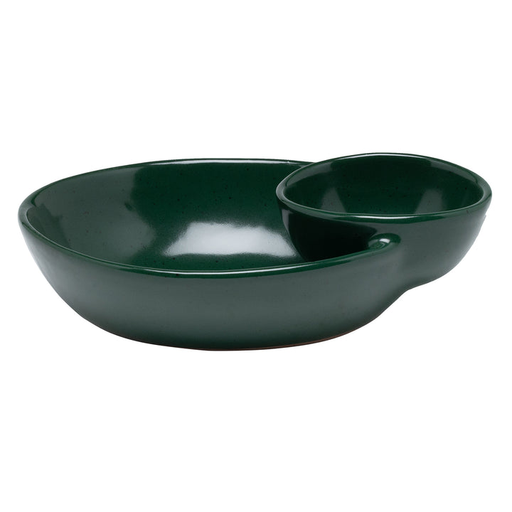 Marcus Dark Green Salt Glaze Olive Bowl Set/2