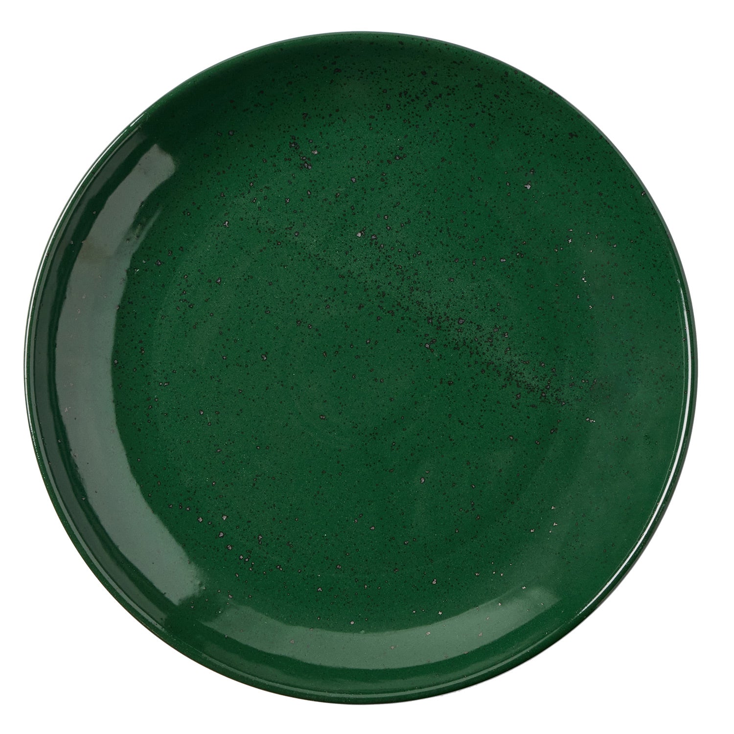 Marcus Dark Green Salt Glaze Small Round Serving Platter Set/2 - Thumbnail 2