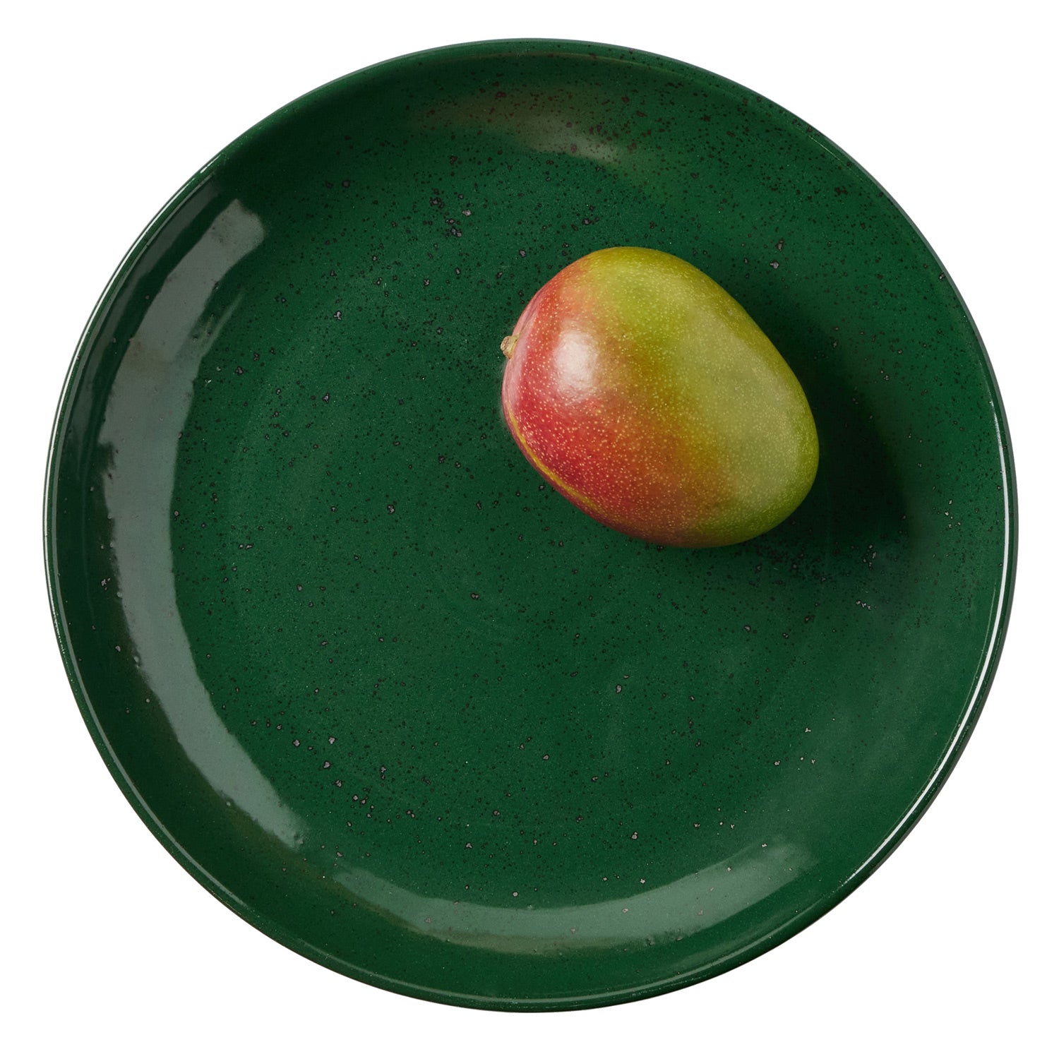 Marcus Dark Green Salt Glaze Small Round Serving Platter Set/2 - Thumbnail 5