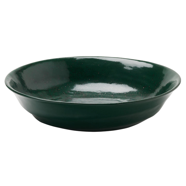 Marcus Dark Green Salt Glaze Tapered Large Serving Bowl Set/2