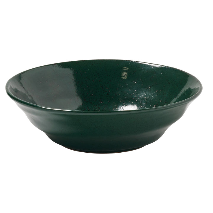 Marcus Dark Green Salt Glaze Tapered Small Serving Bowl Set/2